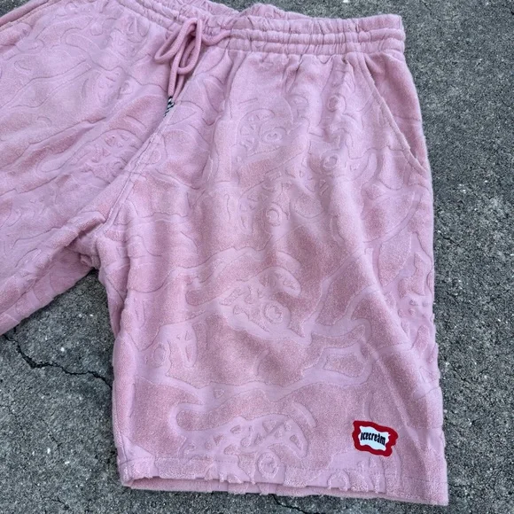 Pink Running Dog Sweat Shorts by Ice Cream Mens XL - Picture 6 of 8
